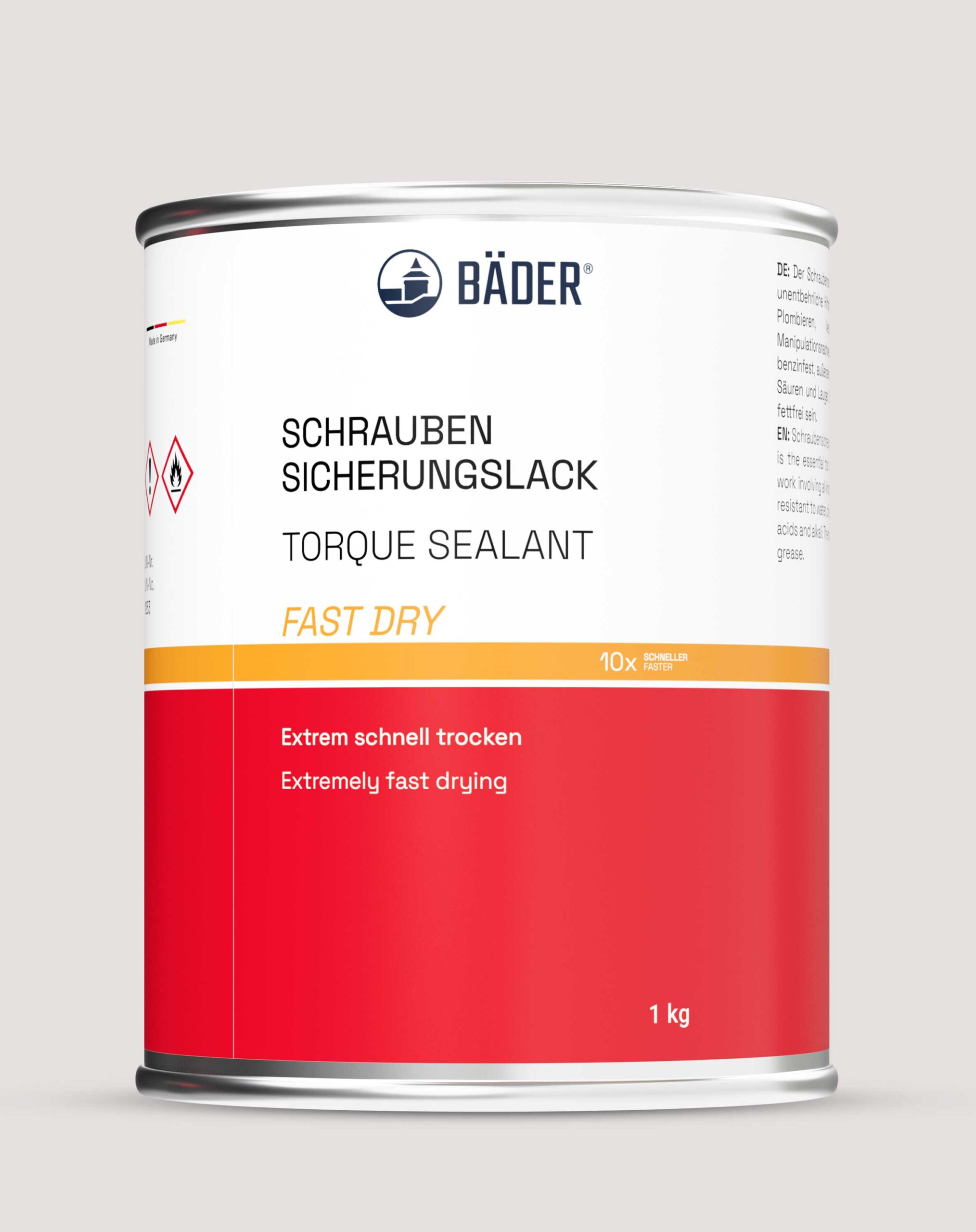 Schraubensicherungslack Fast Dry in der 1 kg Dose